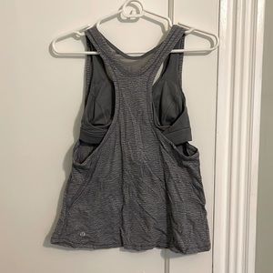 Lululemon bra top size 6, a-b. Bra attached to top.